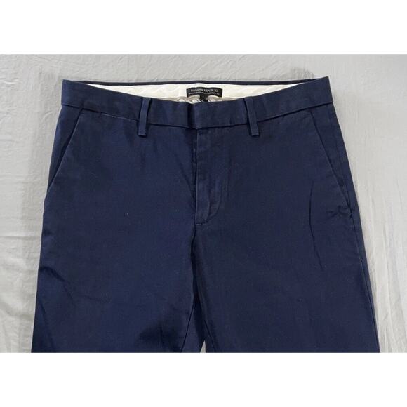 Banana Republic Mason Athletic Taper Stretch Chino Pants. Navy, Men's 30X32. EUC - Picture 6 of 9